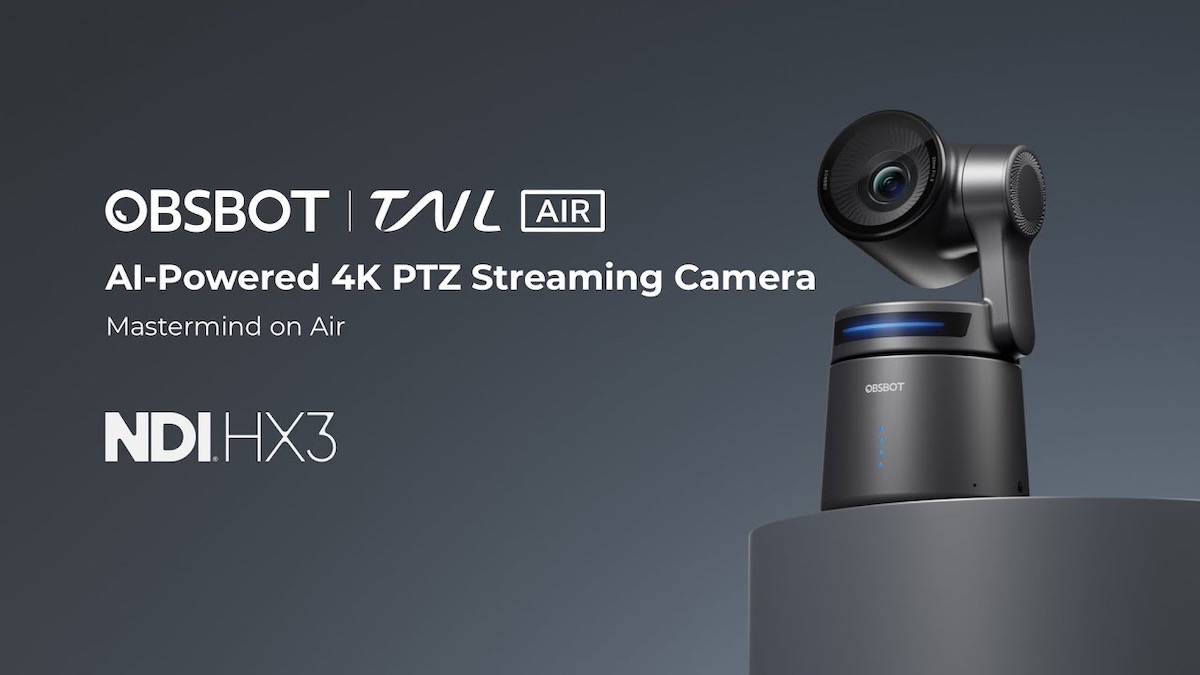 Obsbot Tail Air KI-gesteuerte PTZ- Streaming Kamera