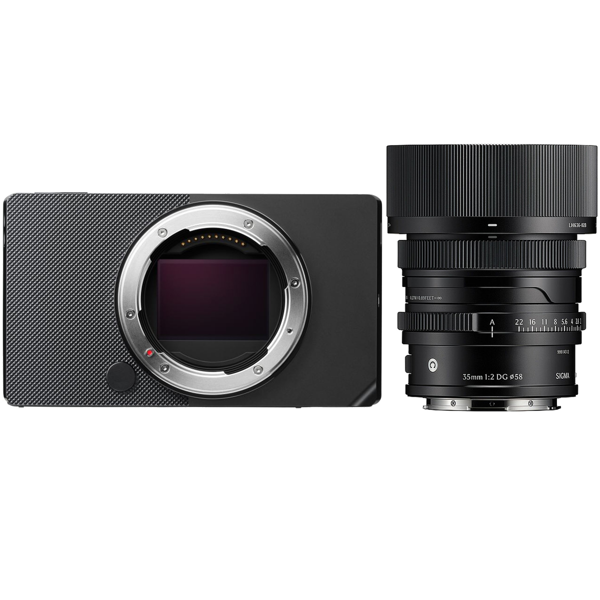 Sigma BF Schwarz + Sigma 35 mm 1:2,0 DG I-Series L-Mount Schwarz