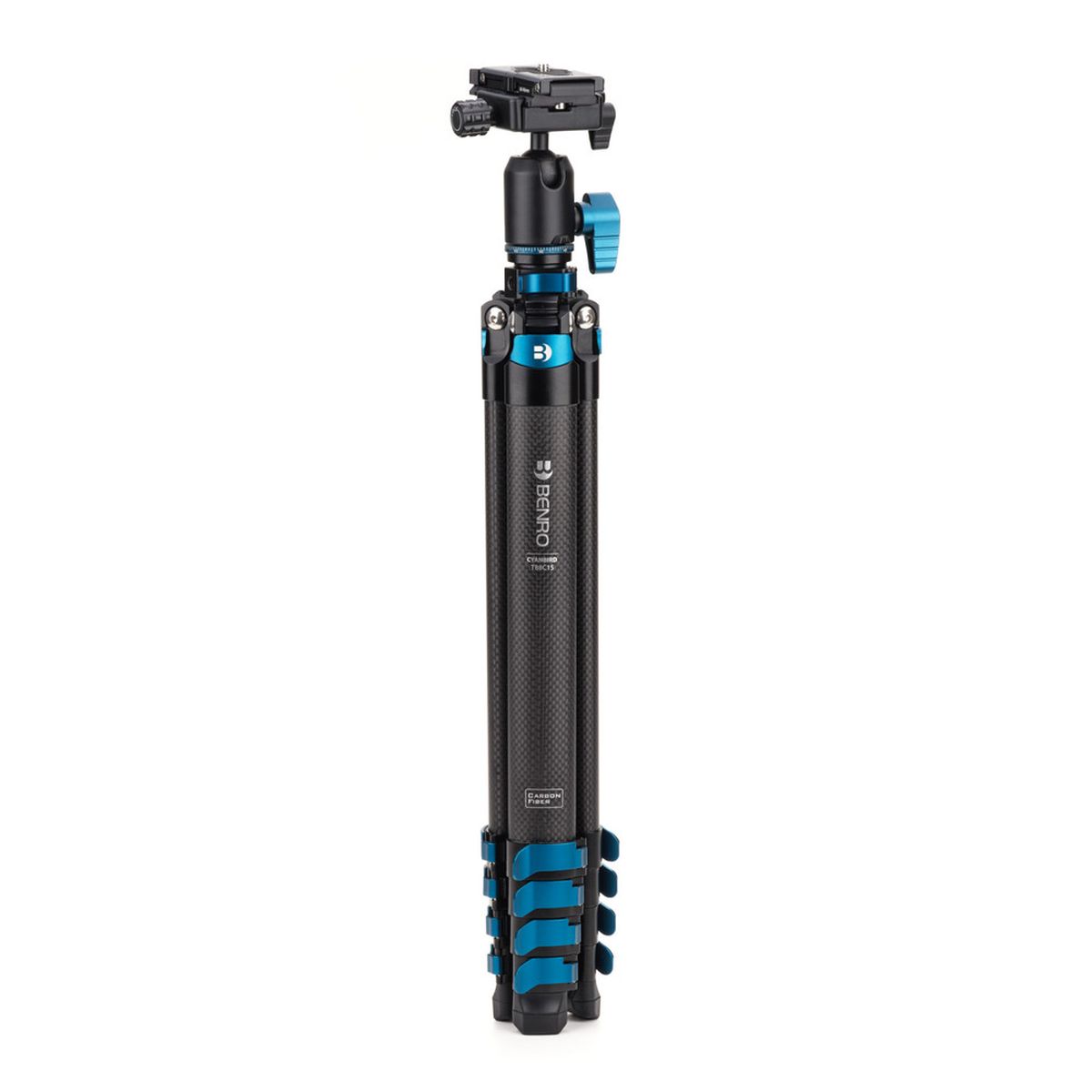 Benro Blackbird CF 1 Series 5 Sektionen Stativ mit N00P Head Gesamtansicht Transportmodus