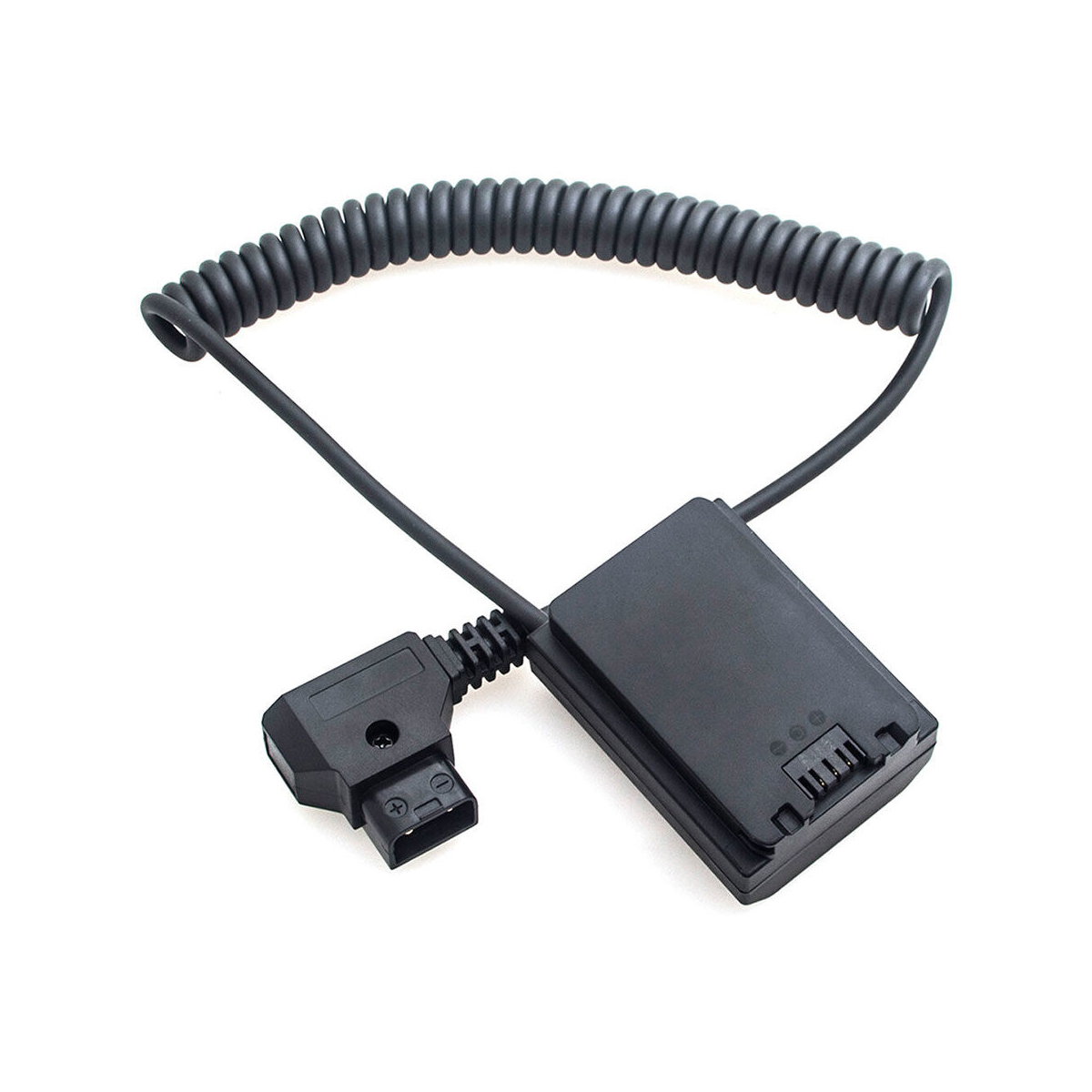 Caruba Volldecodierungs-Akku-Dummy mit Spiralkabel für Sony NP-FZ100 mit D-TAP Stecker