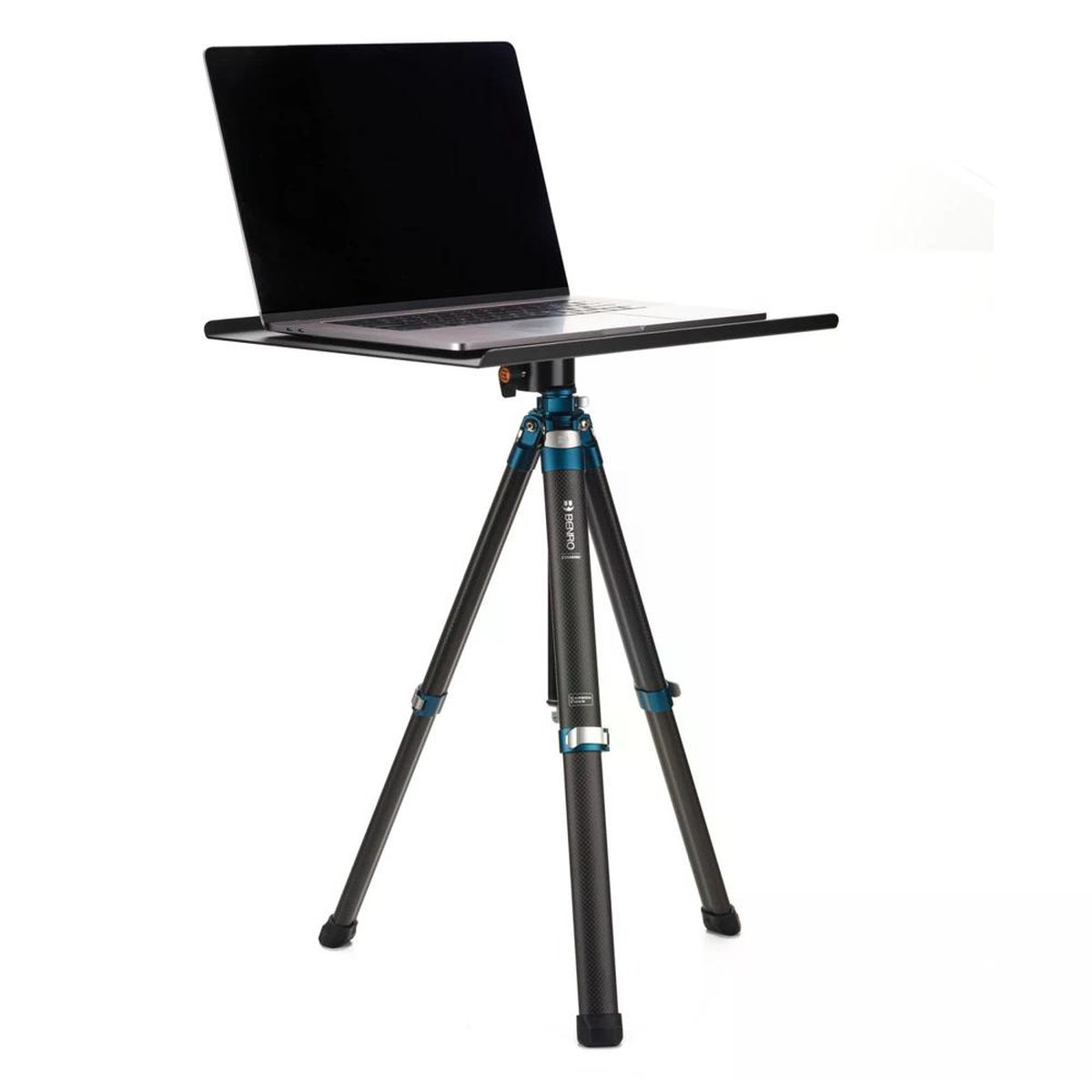Benro TableBird 2-teilige Carbonfaser-Stativ Anwendungsbeispiel mit Laptop