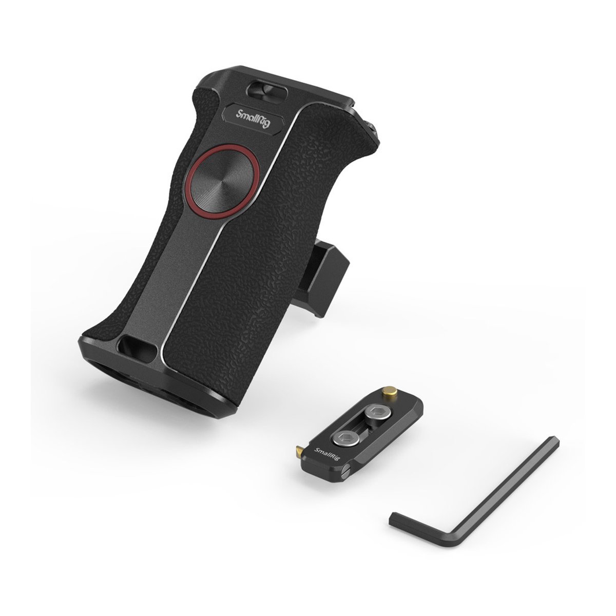 SmallRig 3260 drehbarer NATO-Griff (linke Seite) - Lieferumfang: Ergonomischer Kameragriff, eine kleine Montageplatte und ein Inbusschlüssel.