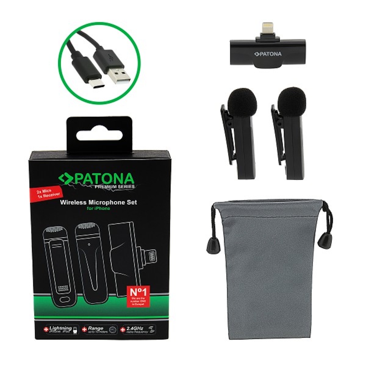 Patona Premium Ansteck Lavalier Mikrofone f. Apple Patona Premium Ansteck Lavalier Mikrofone f. Apple