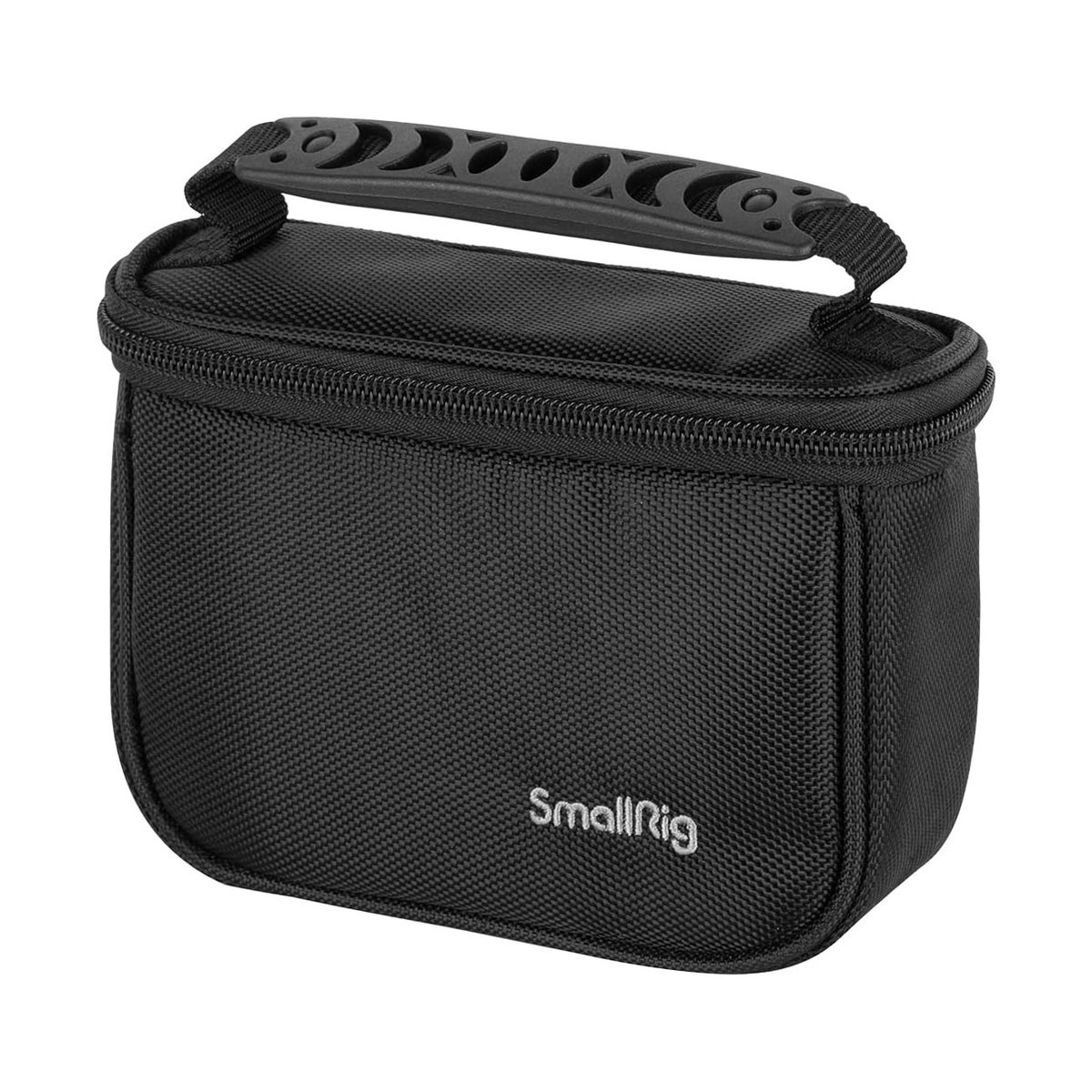 SmallRig 3704 Aufbewahrungstasche - Vorderansicht der schwarzen SmallRig Tasche mit Tragegriff und Reißverschluss
