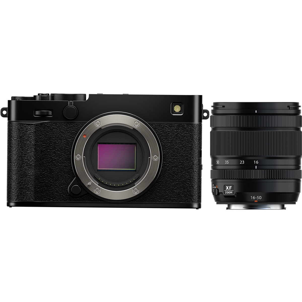Fujifilm X-E5 Gehäuse Schwarz mit Fujifilm 16-50 mm 1:2,8 XF R LM WR