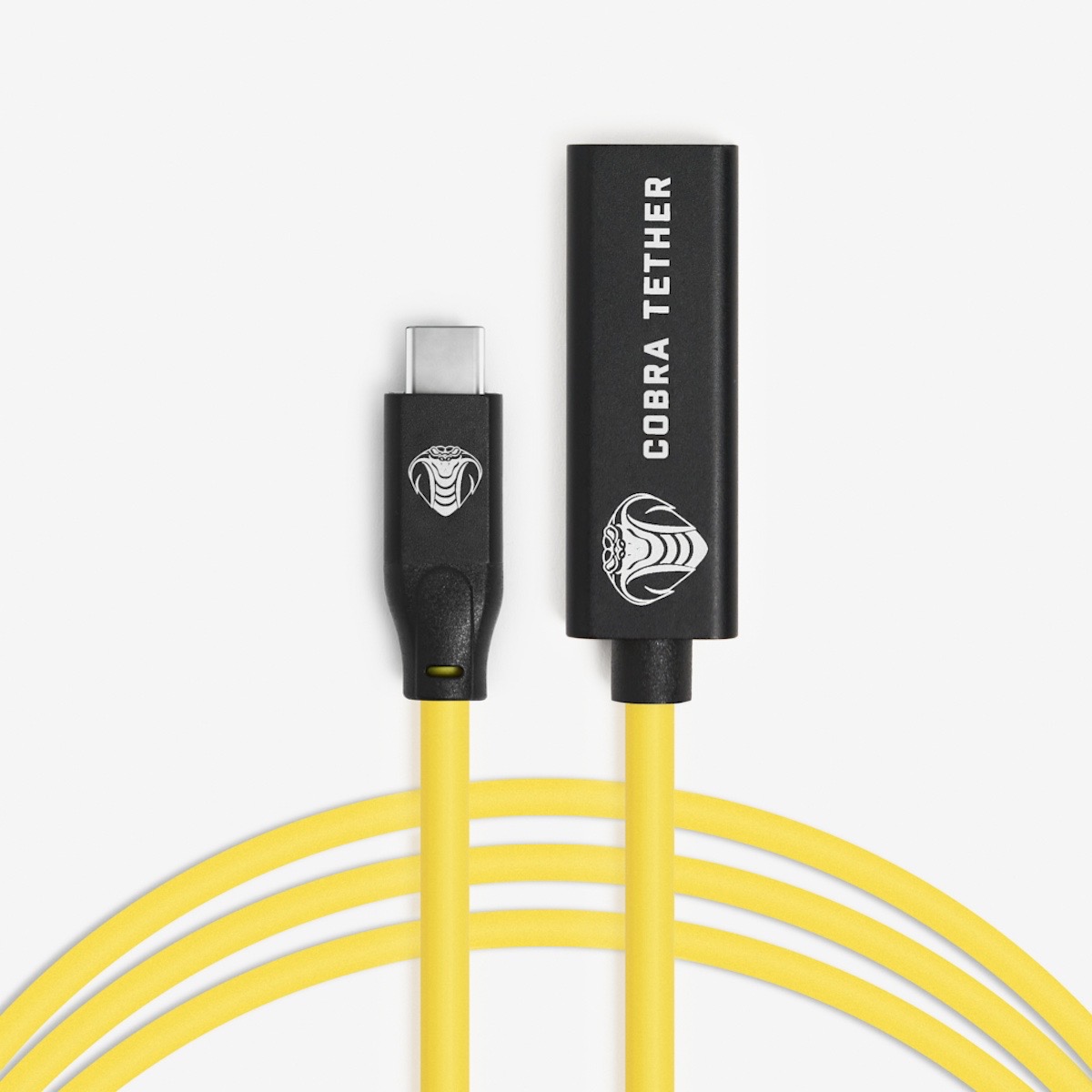 Cobratether USB-C / USB-C Verlängerungskabel 5m gelb