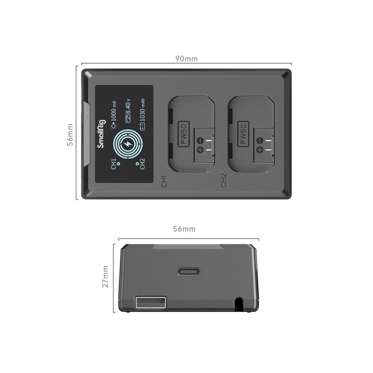 SmallRig 4081 NP-FW50 Camera Battery Charger