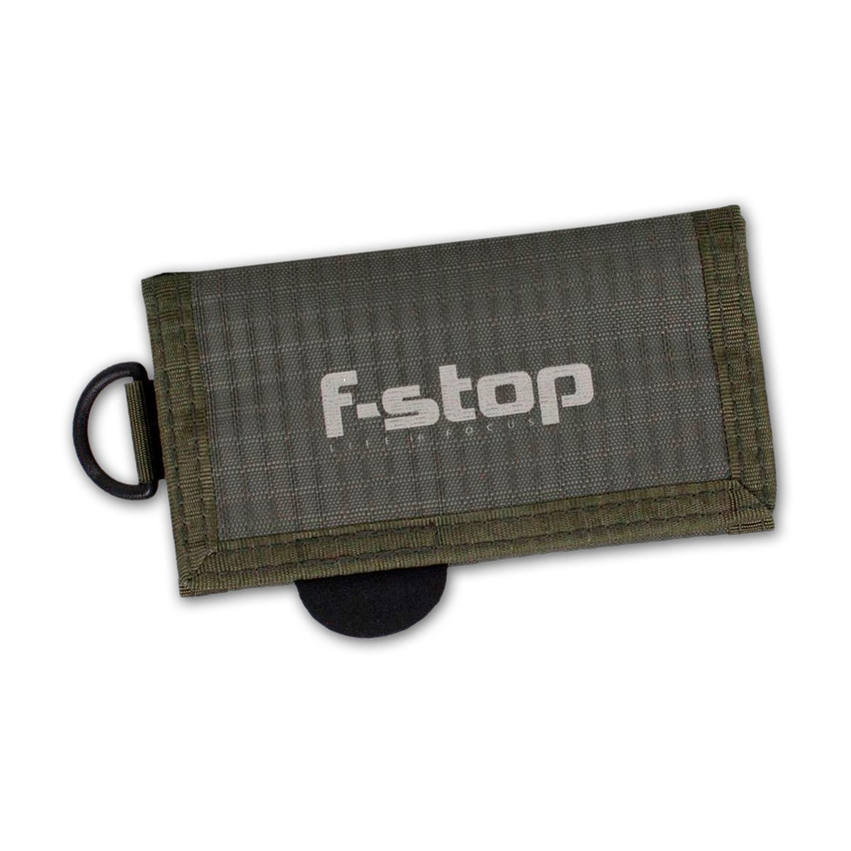 F-Stop Flash Card Wallet Foliage Green - Frontansicht: f-stop Filtertasche F-Stop Flash Card Wallet Foliage Green - Frontansicht: f-stop Filtertasche