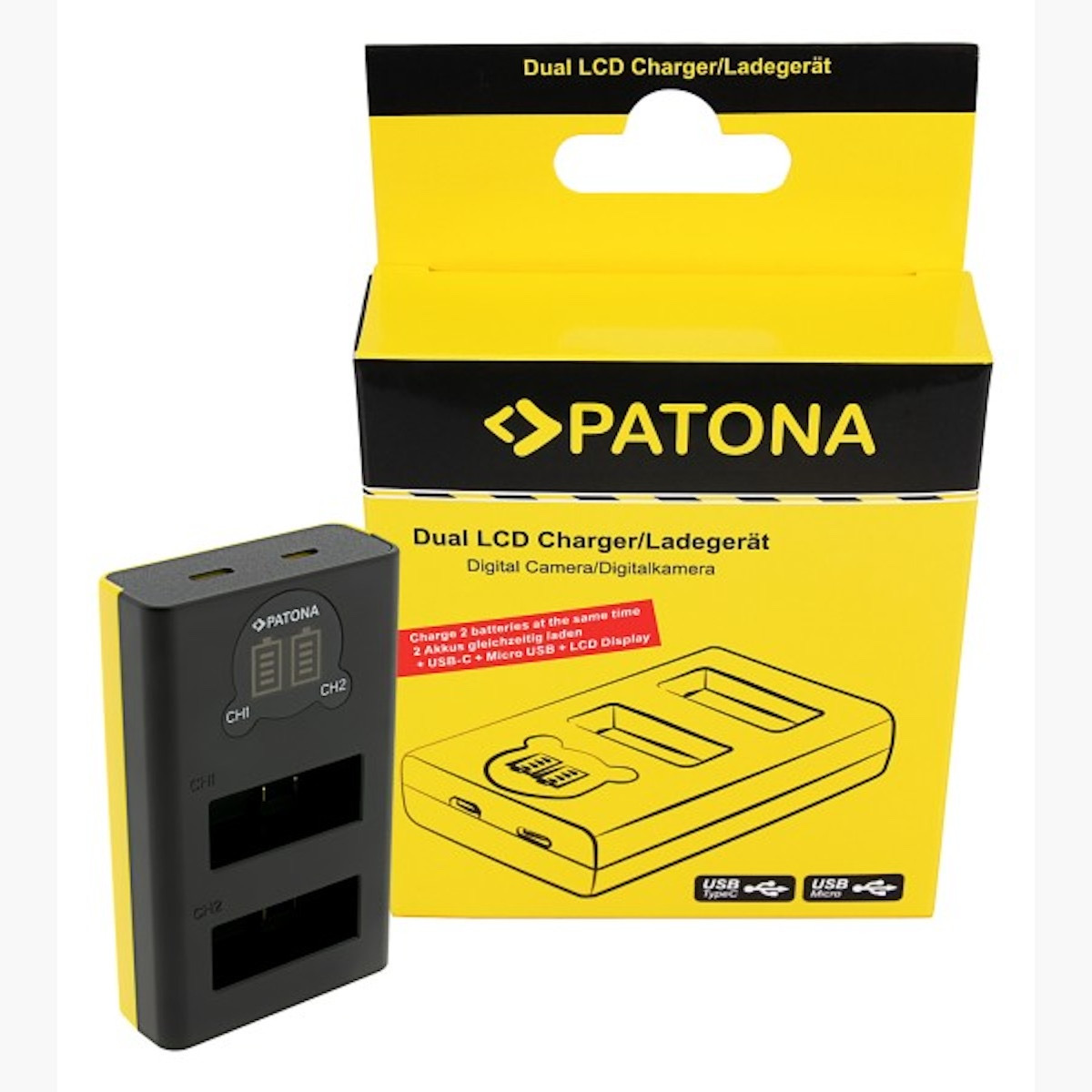 Patona Dual LCD USB Ladegerät GoPro Hero 13