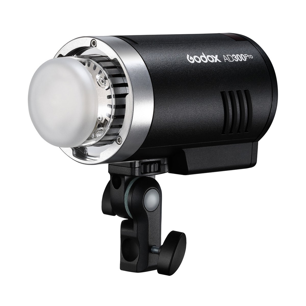 Godox AD300Pro Set mit 2 Köpfen - Godox AD300Pro Studioblitz mit Diffusor, Vorderansicht