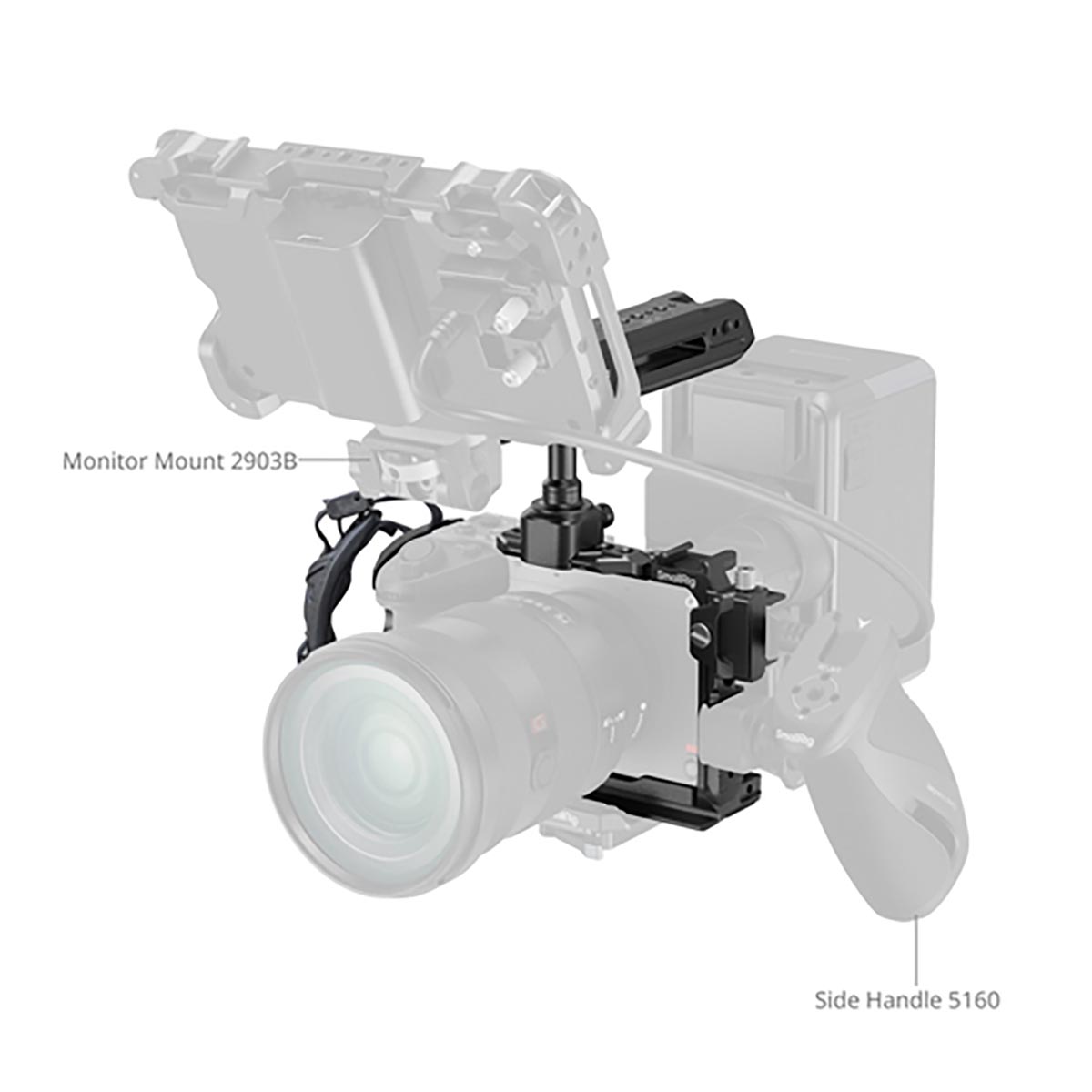 SmallRig 5589 Basic Cage Kit für Sony FX2