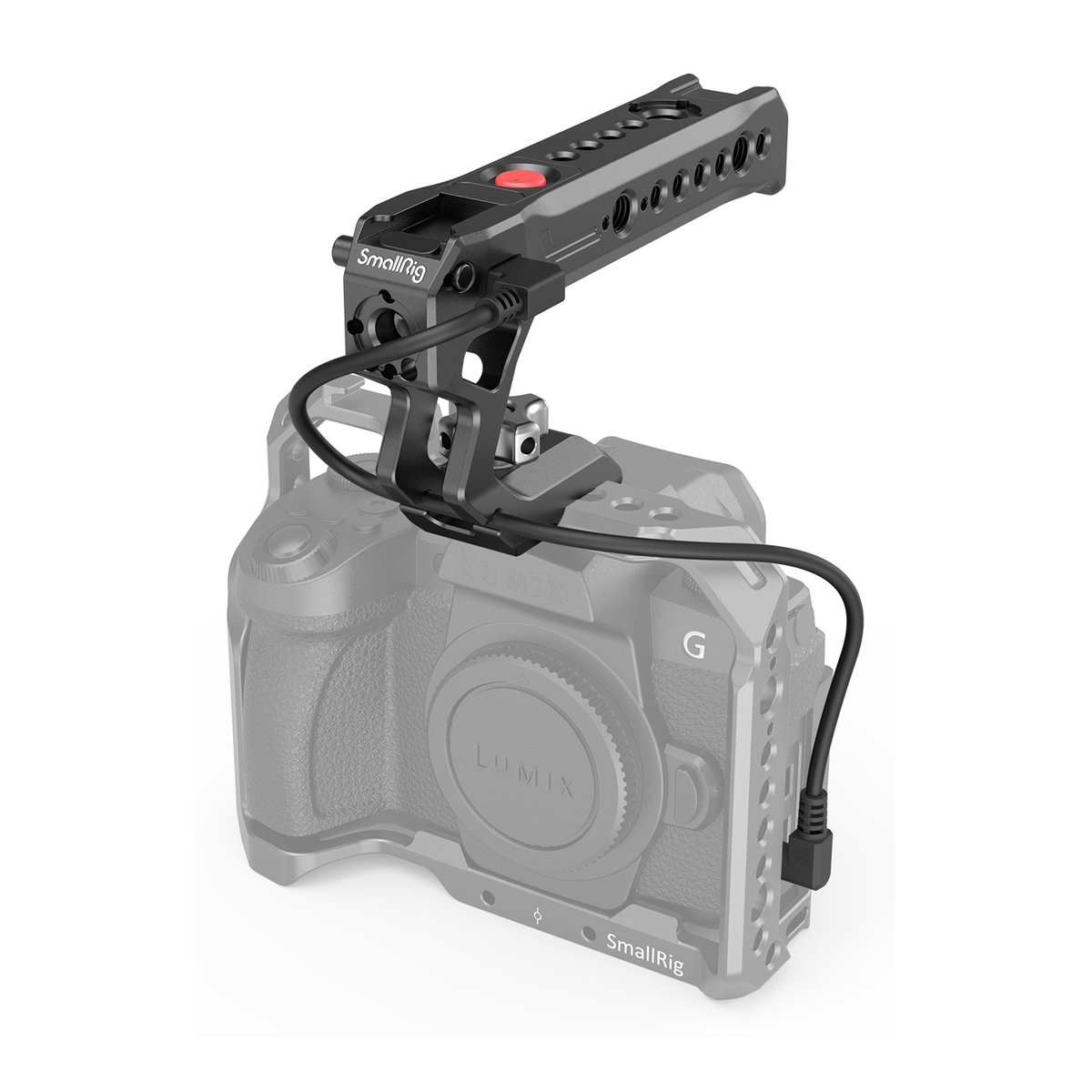 SmallRig 3322 Nato Top Handle with Record Start/Stop Remote Trigger - Anwendungsbeispiel: SmallRig Top-Handle mit REC-Taste auf Kameracage