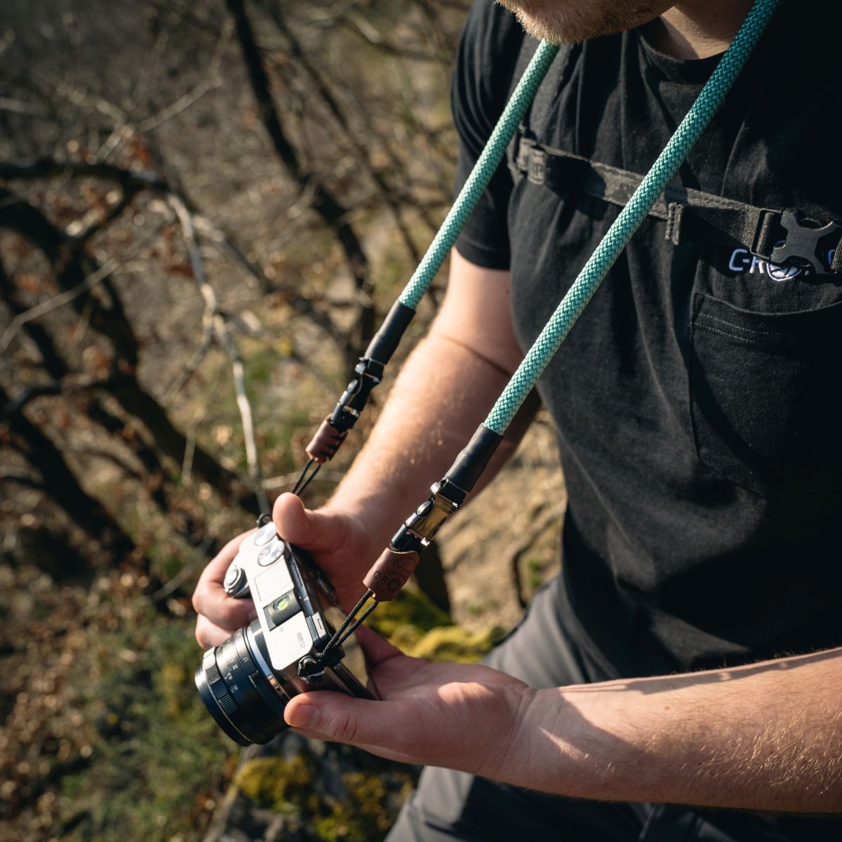 C-Rope Kameragurt aus Kletterseil 100cm Mighty Mint