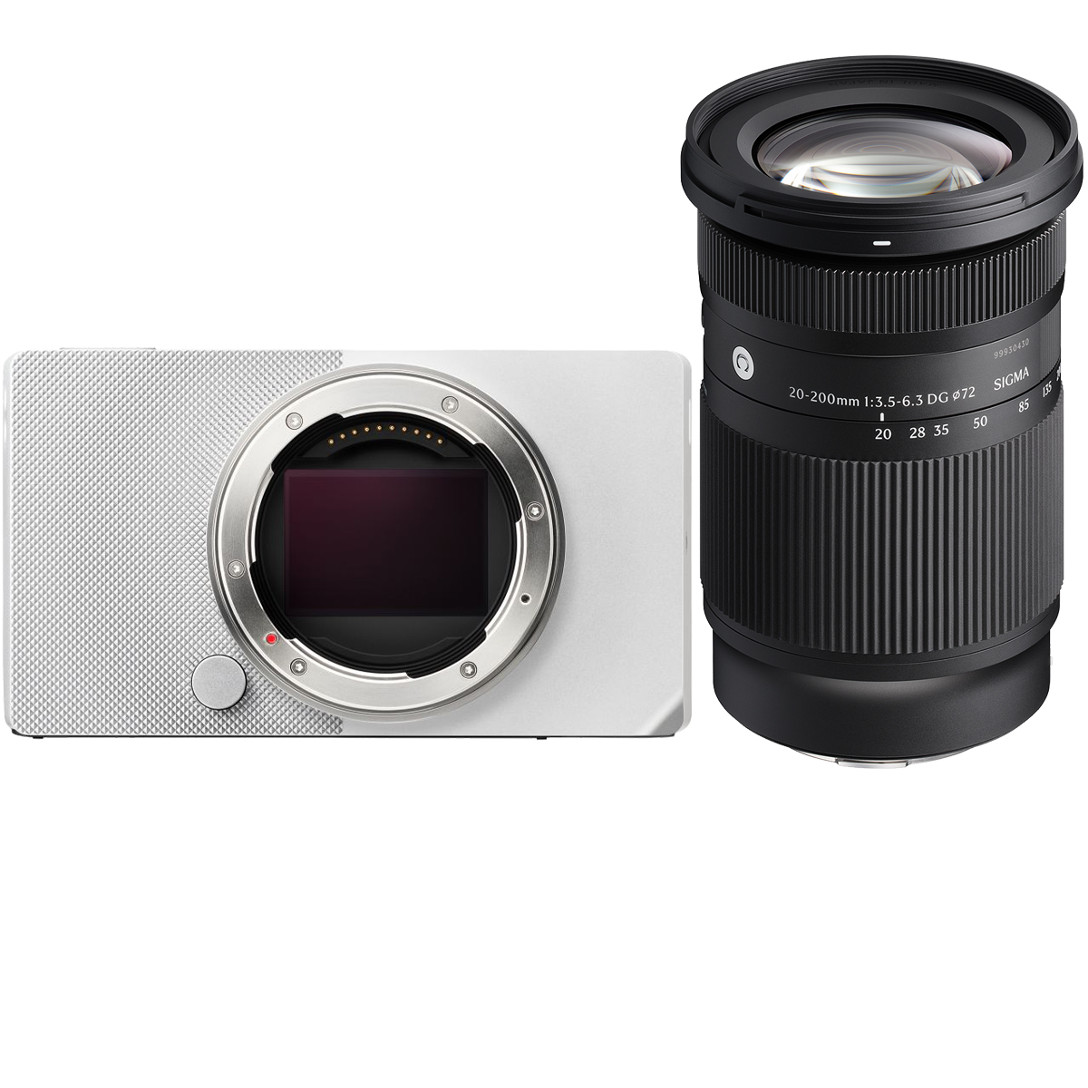 Sigma BF Silber mit Sigma 20-200 mm 1:3,5-6,3 L-Mount