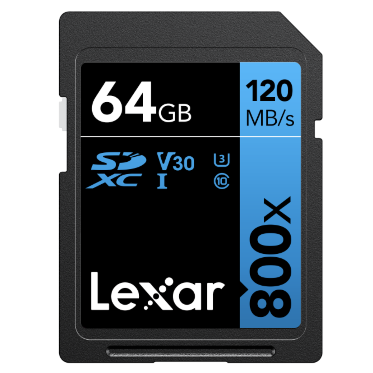 Lexar 64 GB SD V30 800X Blue Series