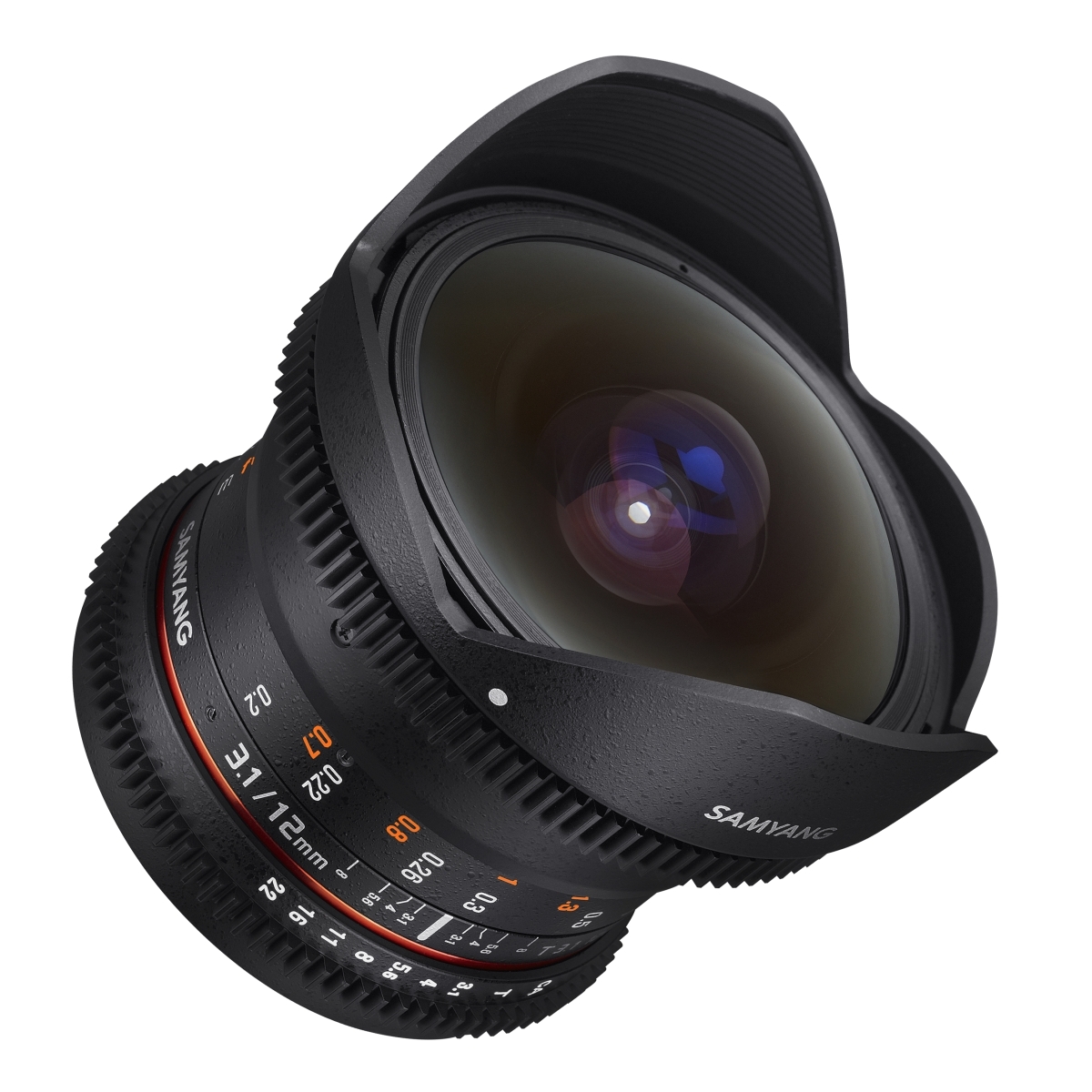 Samyang MF 12 mm 1:3,1 Fisheye Video DSLR für Canon EF