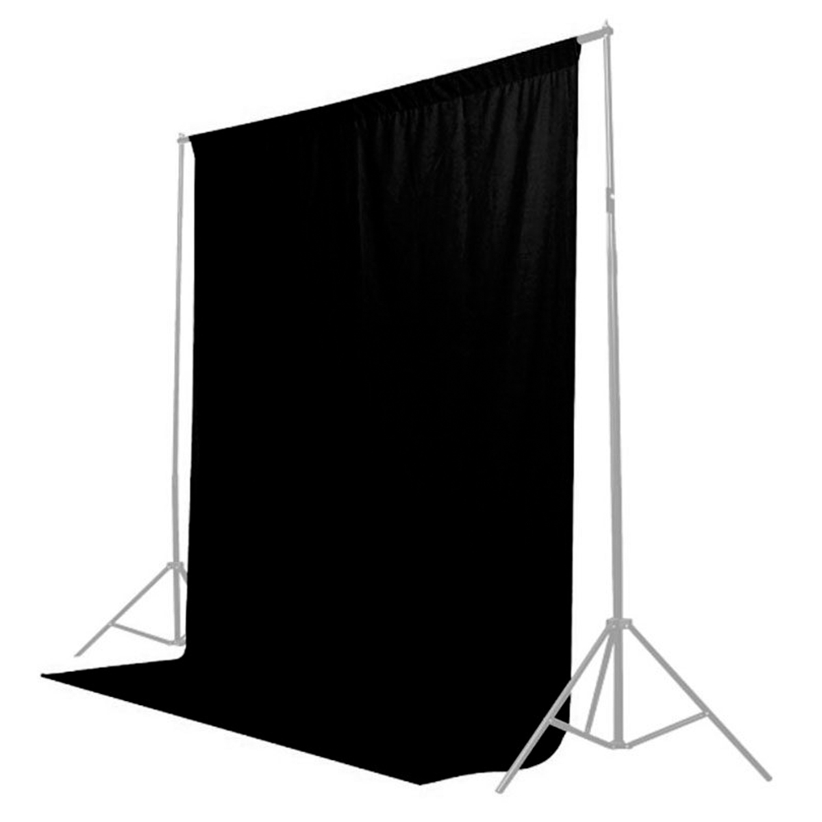 Caruba Hintergrundtuch 2 x 3m Schwarz