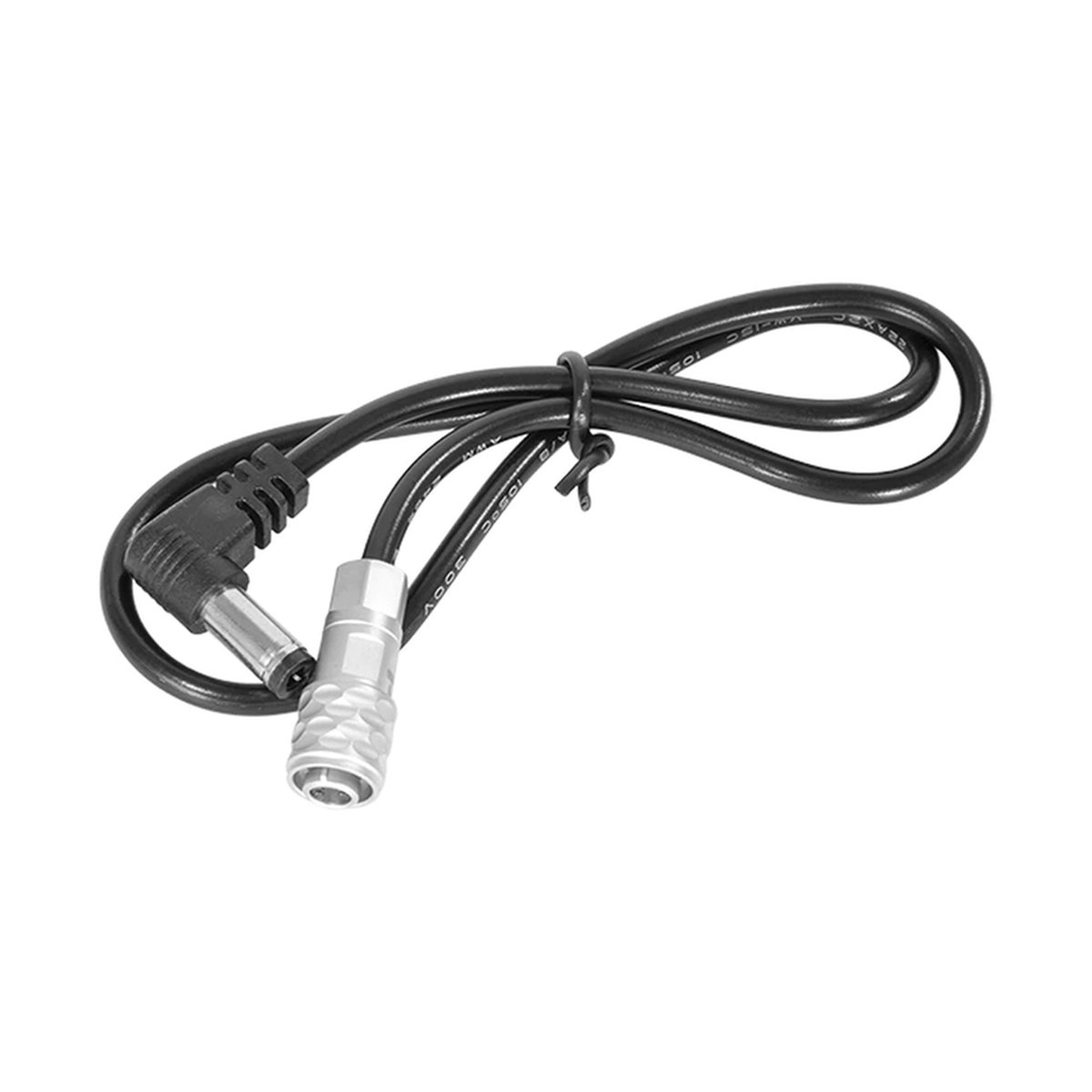 SmallRig 2920 DC5525 auf 2-Pin Ladekabel für BMPCC 4K/6K - Detailansicht Stromkabel mit DC- und Lemo-Anschluss
