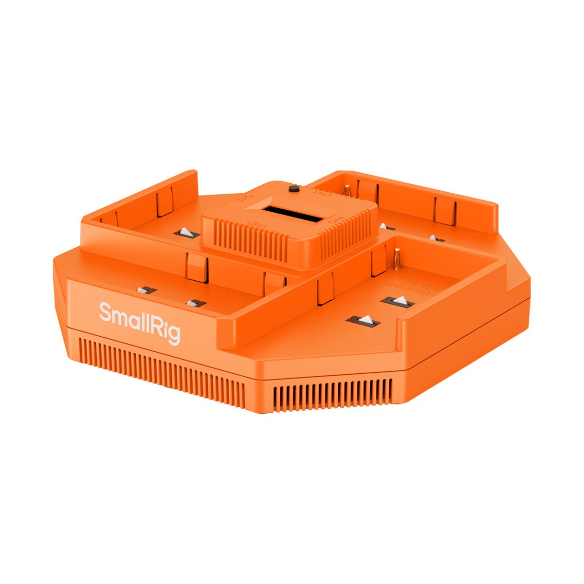 SmallRig 4837 NP-F 4-Kanal Kamera-Akku-Ladegerät - SmallRig Akkuladegerät für mehrere Akkus, Perspektivansicht
