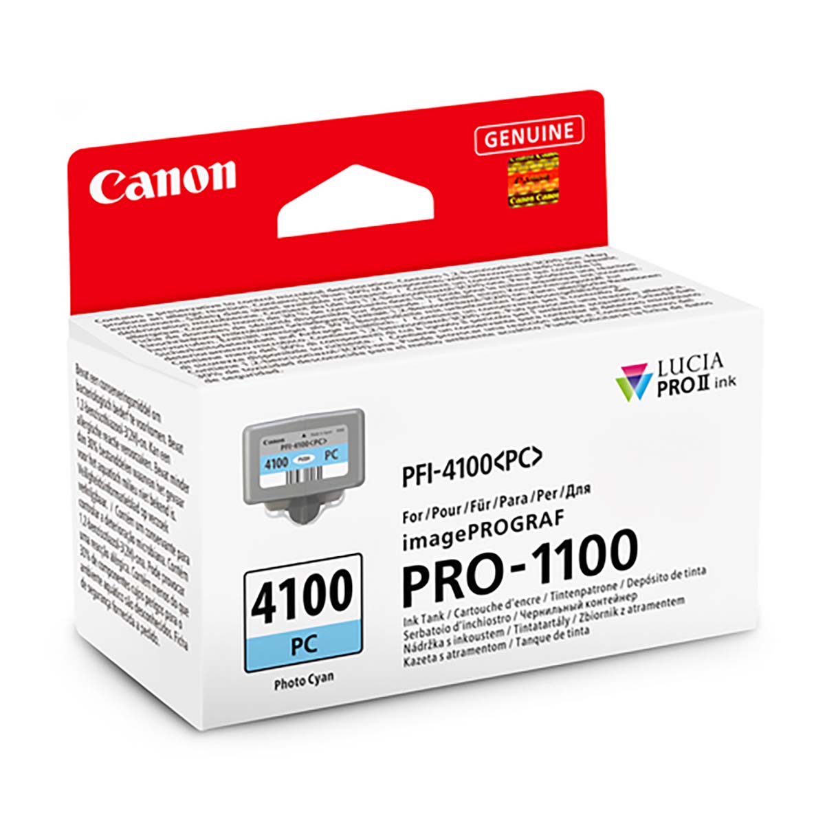 Canon PFI-4100PC Photocyan Tinte  Canon PFI-4100PC Photocyan Tinte