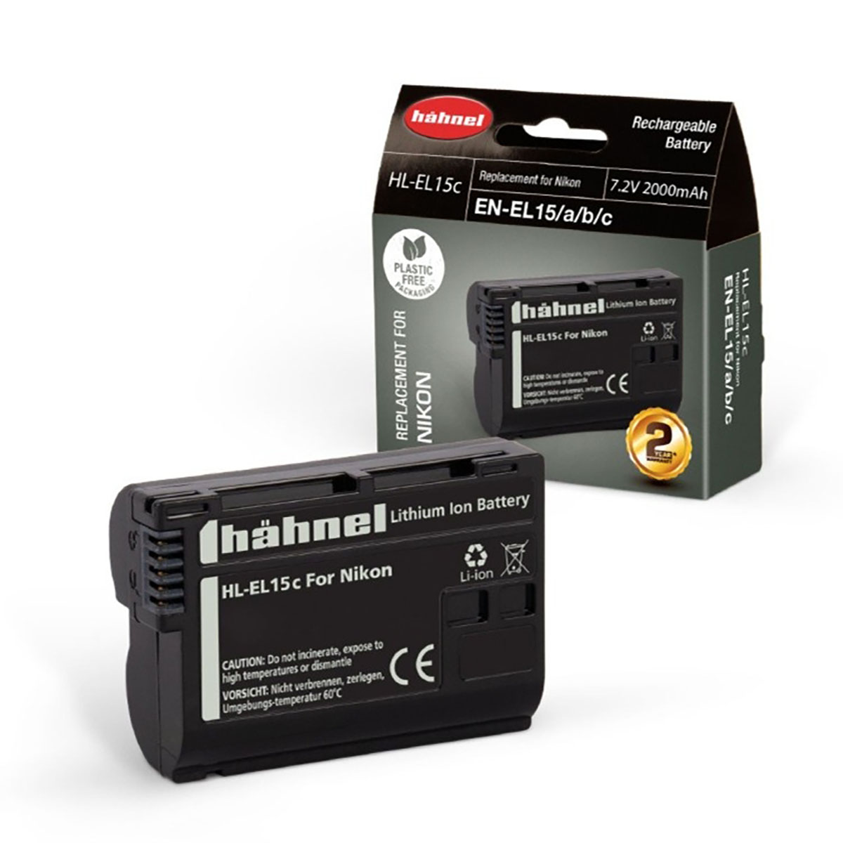 Hähnel HL-EL15C (EN-EL15A/B/C) Ersatzakku für Nikon  Hähnel HL-EL15C (EN-EL15A/B/C) Ersatzakku für Nikon