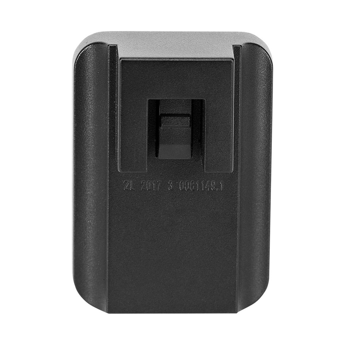 SmallRig 4370 GaN 100W Schnellladegerät (EU-Stecker) - Rückansicht mit Befestigungsschlitz