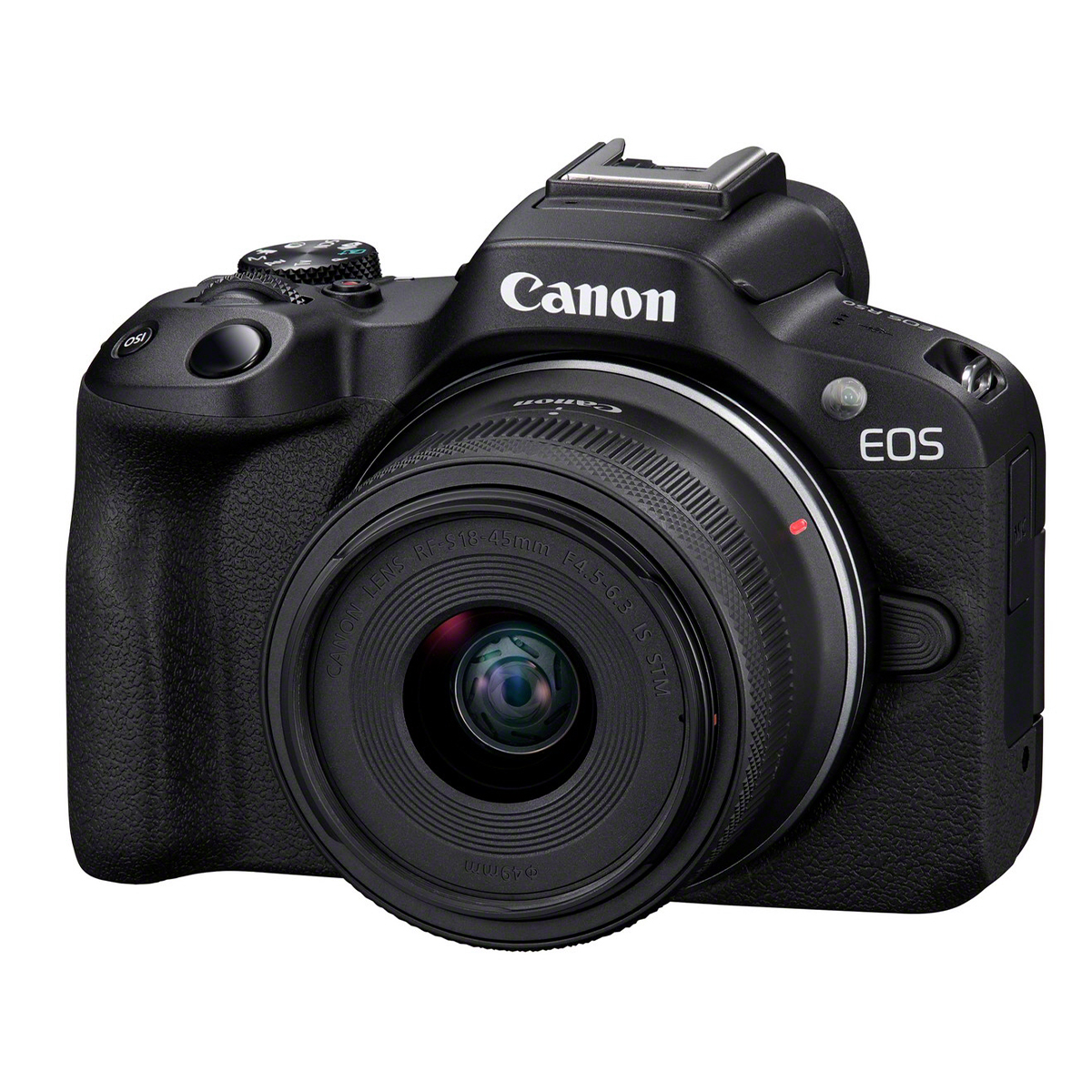 Canon EOS R50 Gehäuse Schwarz + Canon 18-45 mm 1:4,5-6,3 RF-S IS STM