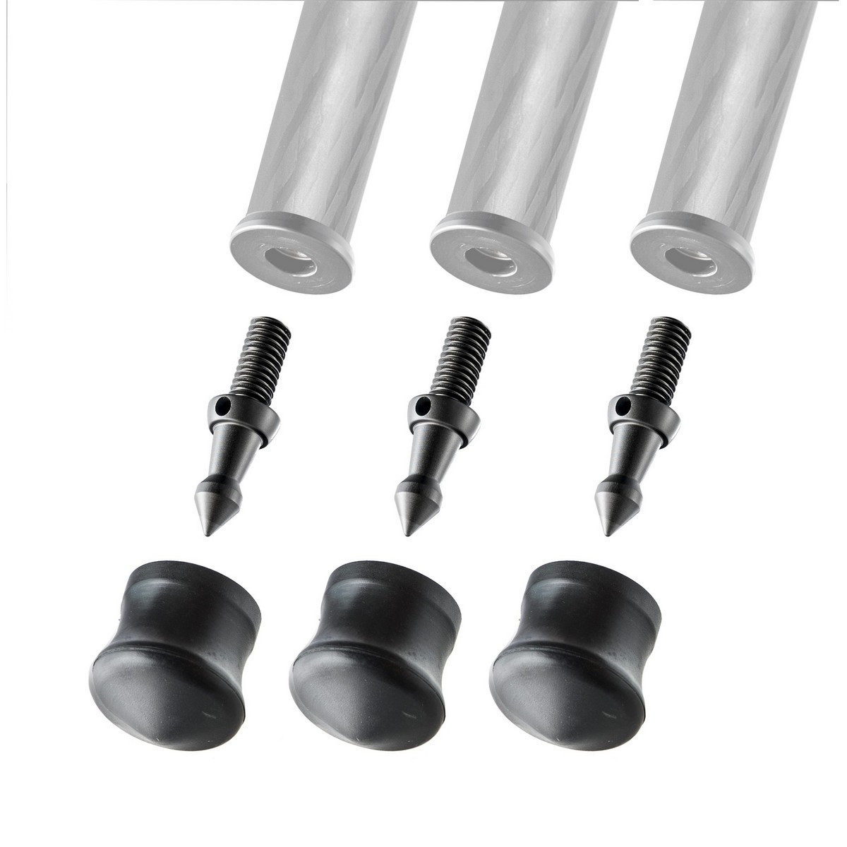 Gitzo GSF38S Auswechselbarer Spike- und Gummi-Fuß, 38 mm, 3er Set Gitzo GSF38S Auswechselbarer Spike- und Gummi-Fuß, 38 mm, 3er Set