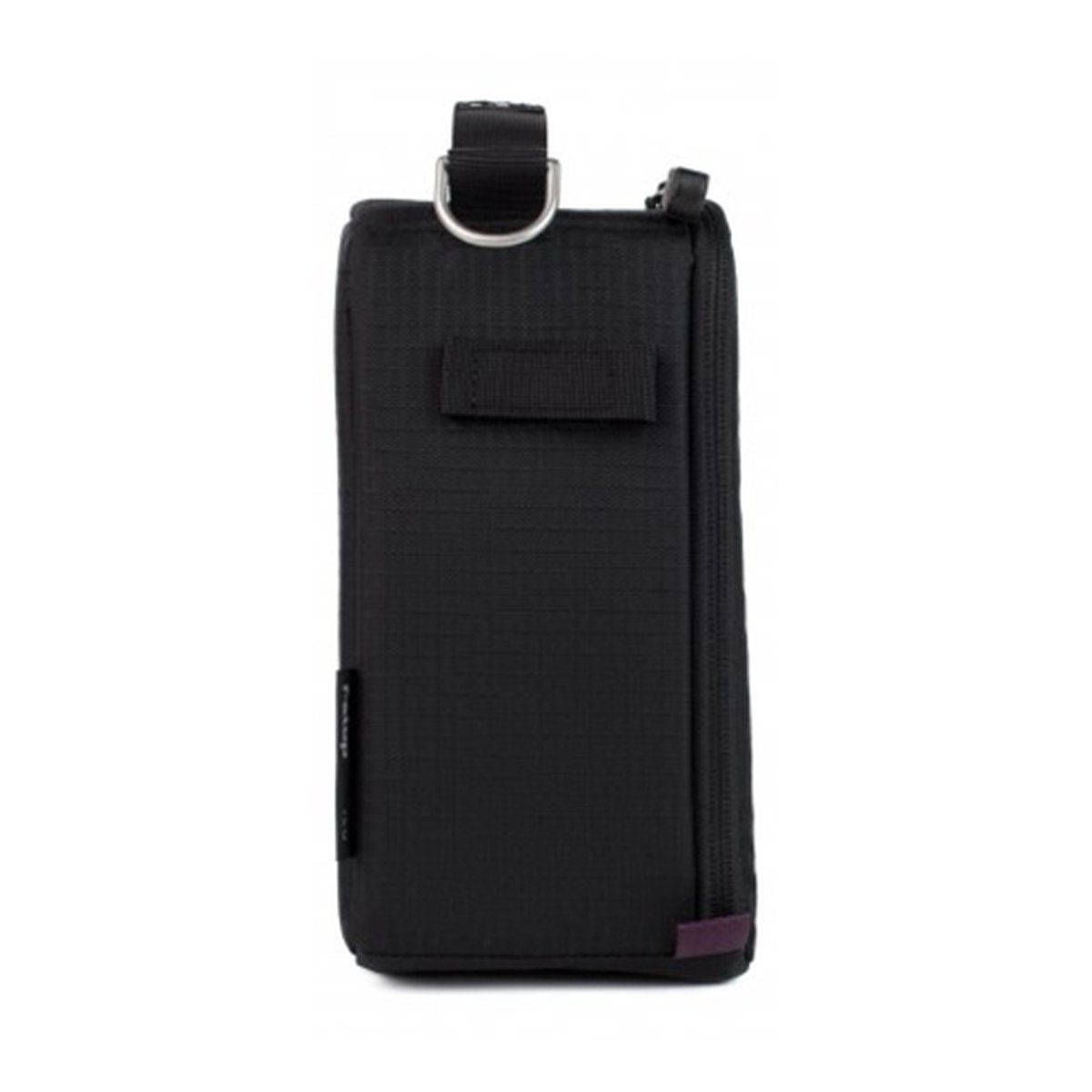 F-Stop ICU Tiny - Micro - Seitenansicht der schwarzen Tasche mit D-Ring und Reißverschluss