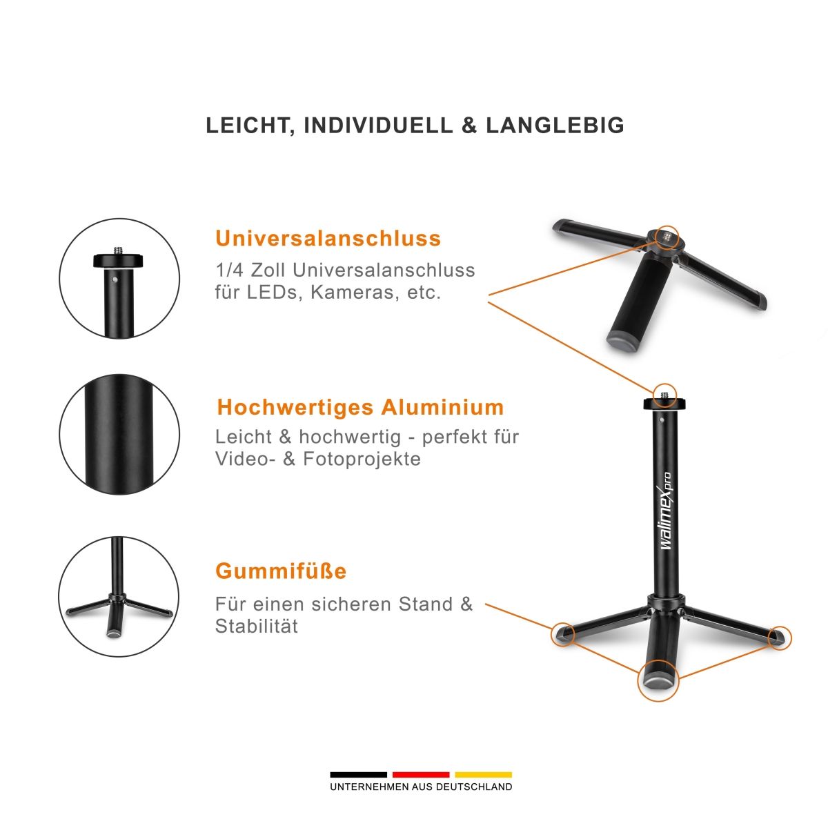 Walimex pro Ministativ XL 2in1