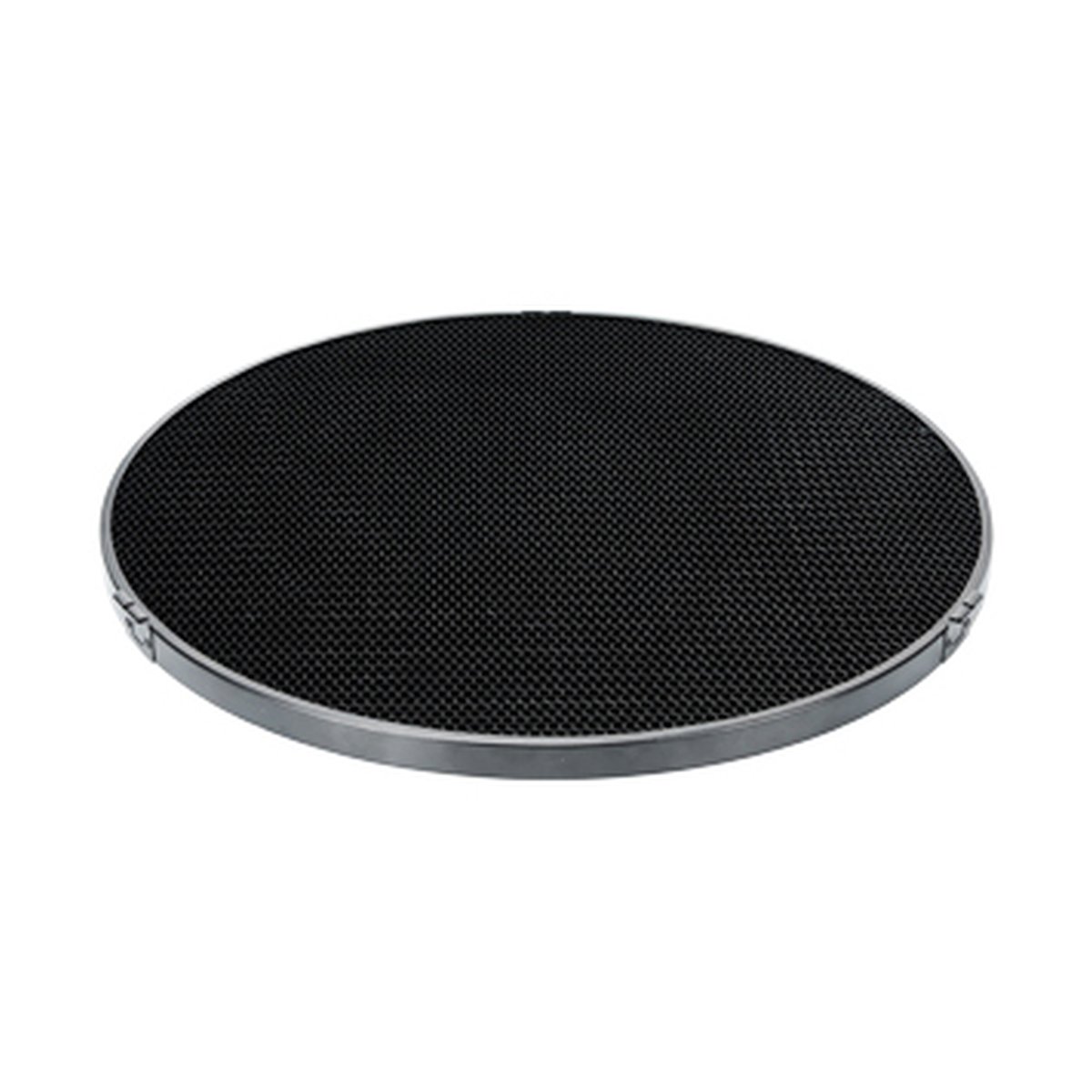 Godox Honey Comb Grid voor standaard 7" Reflector - Produktansicht der runden schwarzen Wabe mit Gitterstruktur und silbernem Rand.