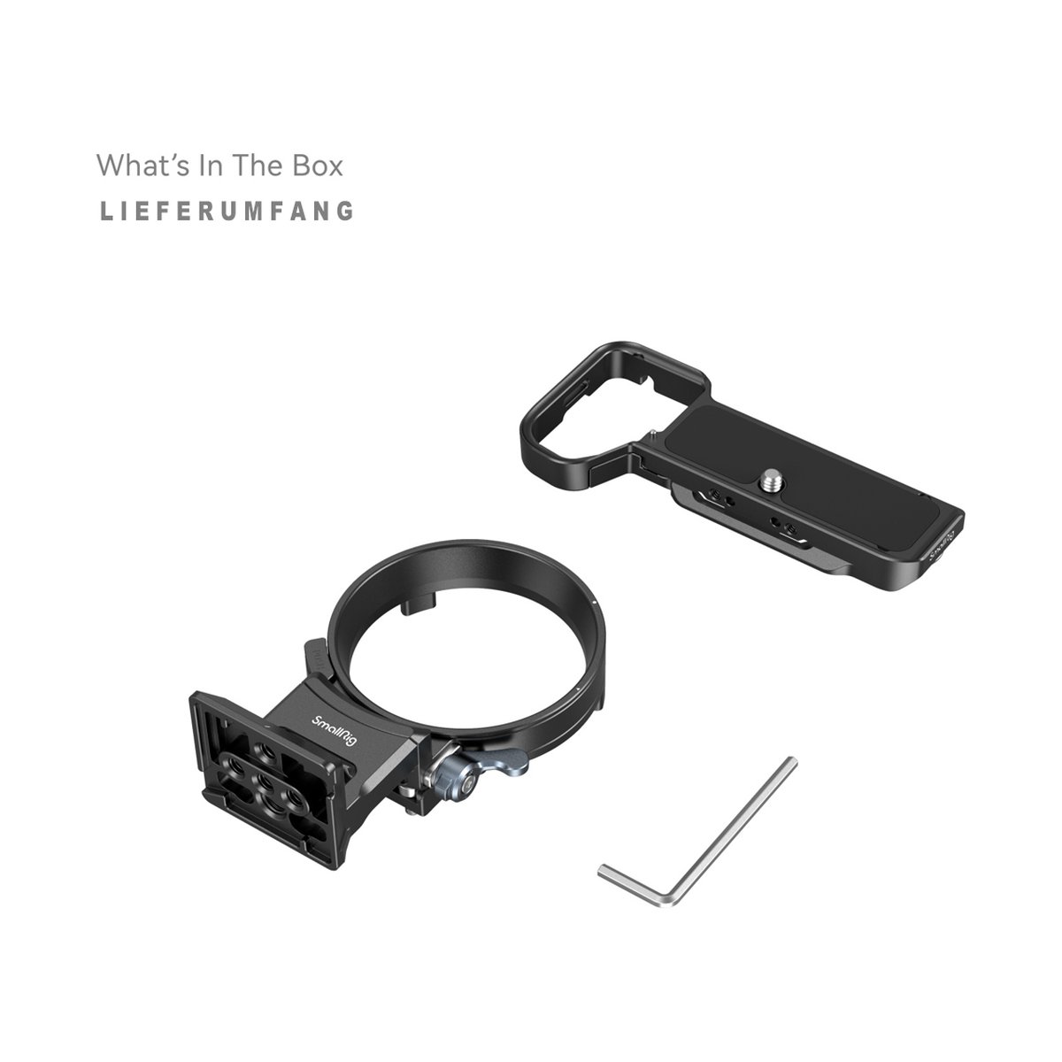 SmallRig 4570 Horizontal-to-Vertical Mount Plate Kit f. Sony Alpha 7C II/7CR - LIEFERUMFANG