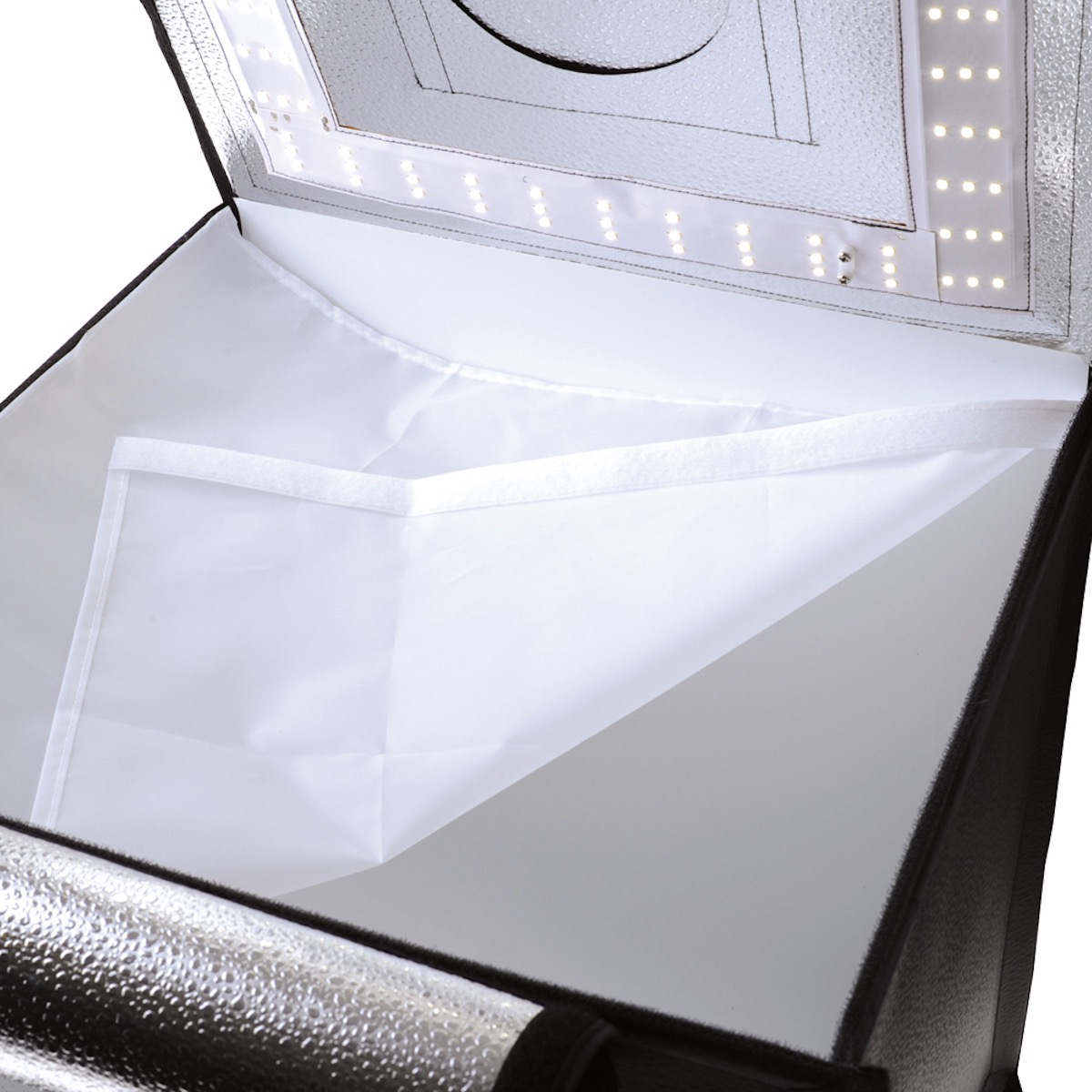 Caruba Tragbares Fotostudio LED dimmbar 40x40x40cm