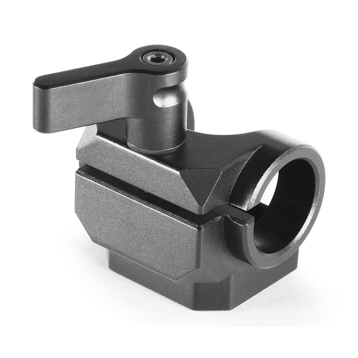 SmallRig 1995 Stangenklemme 15 mm - Detailansicht der schwarzen Rohrklemme mit Hebel