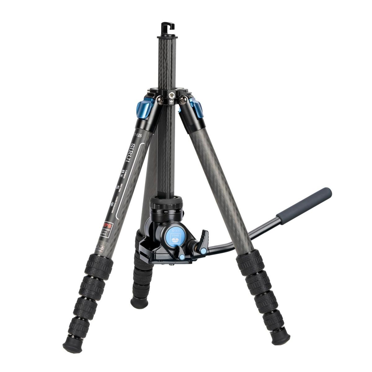 SIRUI ST-125 Superb Travel Dreibeinstativ Carbon 158 cm mit Videokopf VA-5 - wasserdicht ST-Serie