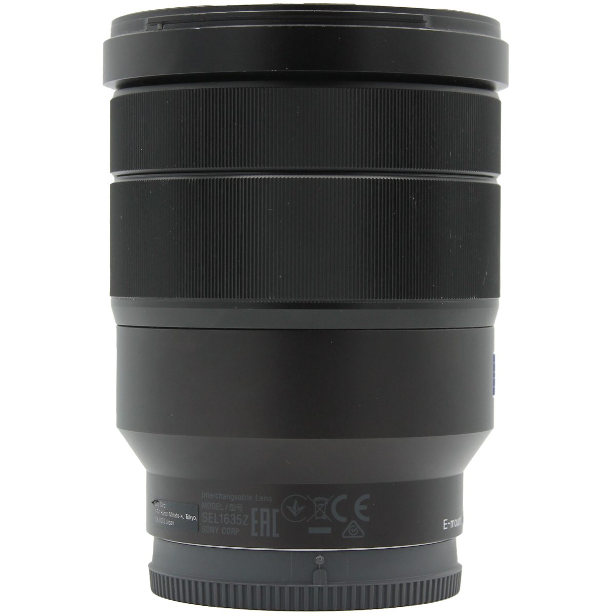 Sony 16-35 mm 1:4,0 FE Gebraucht Rückansicht