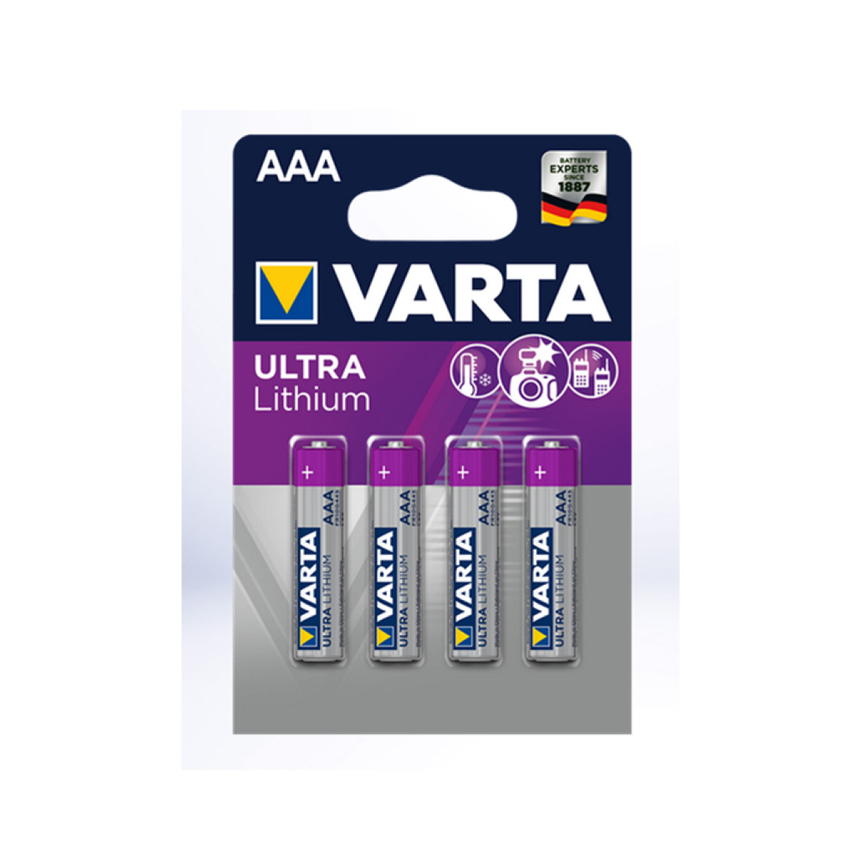 Varta Ultra Lithium Micro AAA 4er Batterie