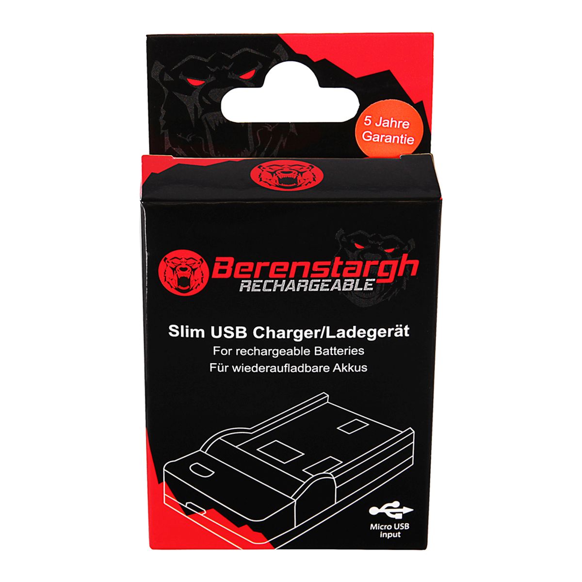 Berenstargh Micro-USB Ladegerät für Nikon EN-EL14