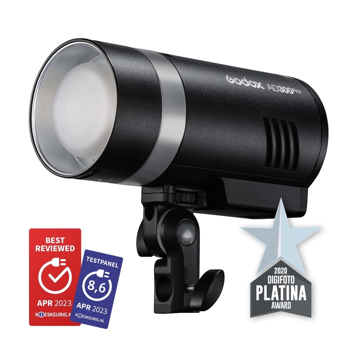 Godox Witstro AD300Pro - Godox AD300Pro Studioblitz mit Diffusor und Bewertungssiegeln
