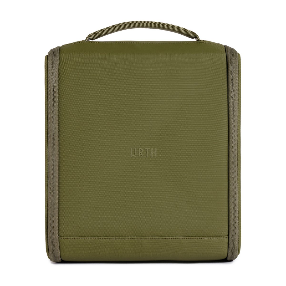 Urth Norite Camera Insert (Grün) - Frontansicht geschlossene, olivgrüne Tasche mit Urth Logo