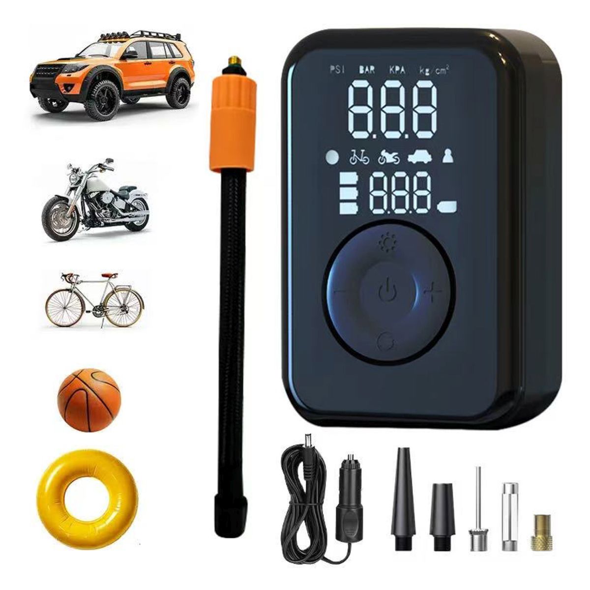 PATONA elektrische Luftpumpe 10.3bar 150PSI tragbarer Akku Kompressor