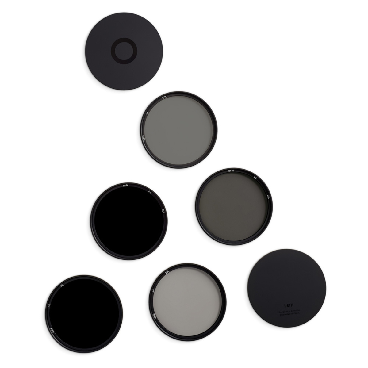 Urth 46mm ND2, ND4, ND8, ND64, ND1000 Objektivfilter Kit (Plus+)