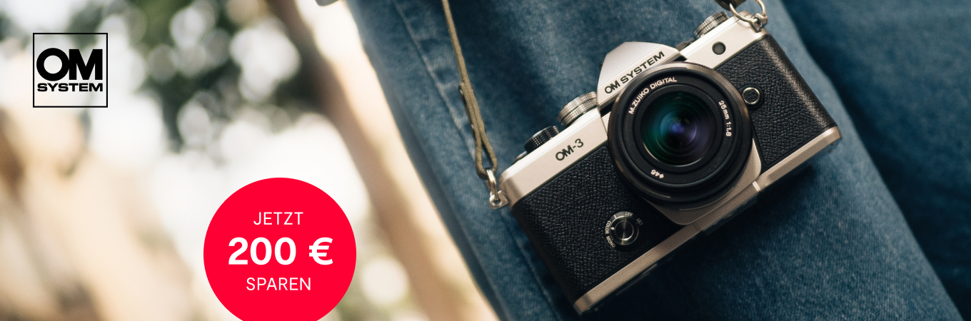 OM System OM-3 Kamera kaufen mit 200 € Rabatt Aktion bei Foto Leistenschneider
