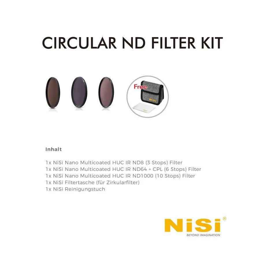 Nisi Circular Filter ND Filter Kit 72 mm