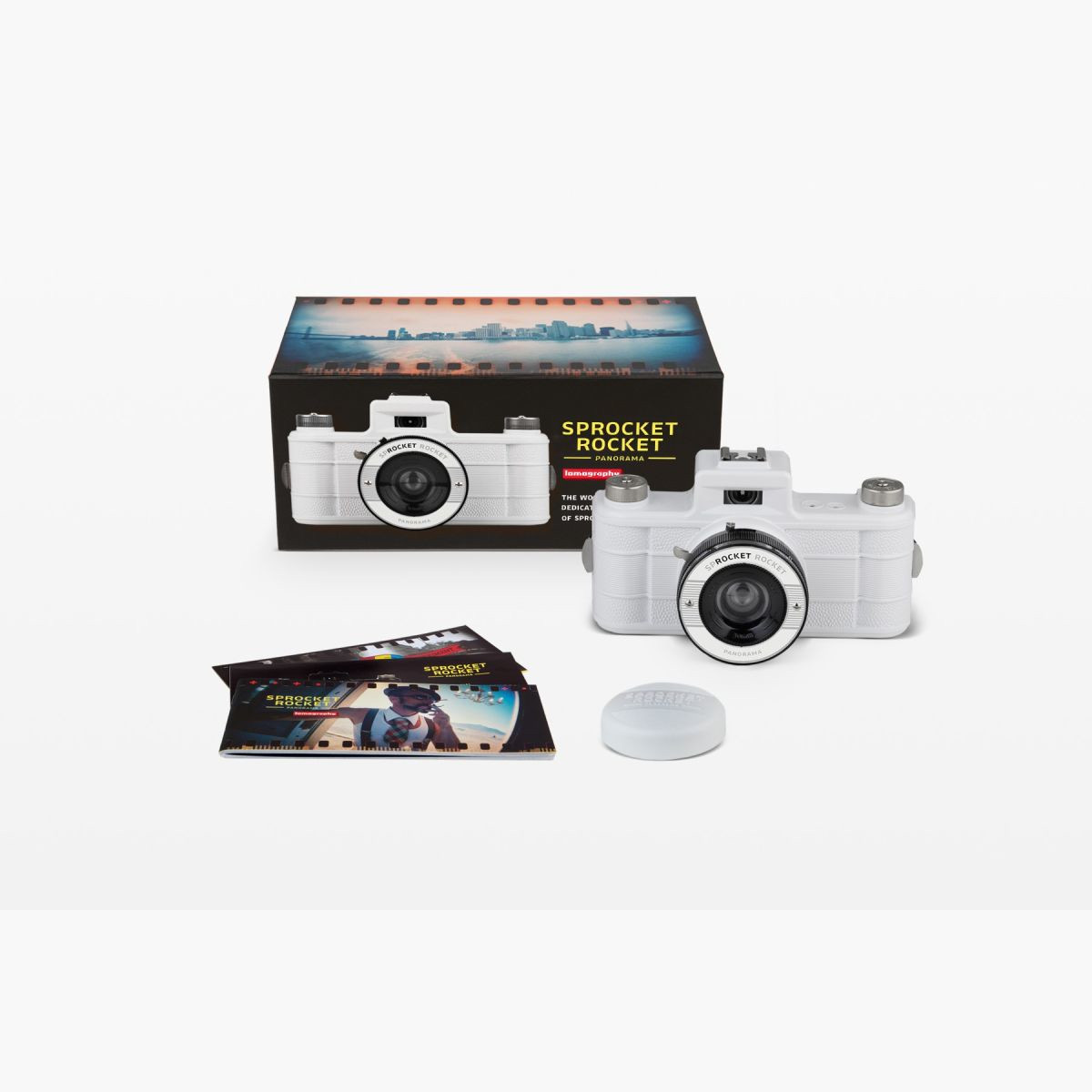 Lomography Sprocket Rocket 35 mm Panorama Kamera Coconut