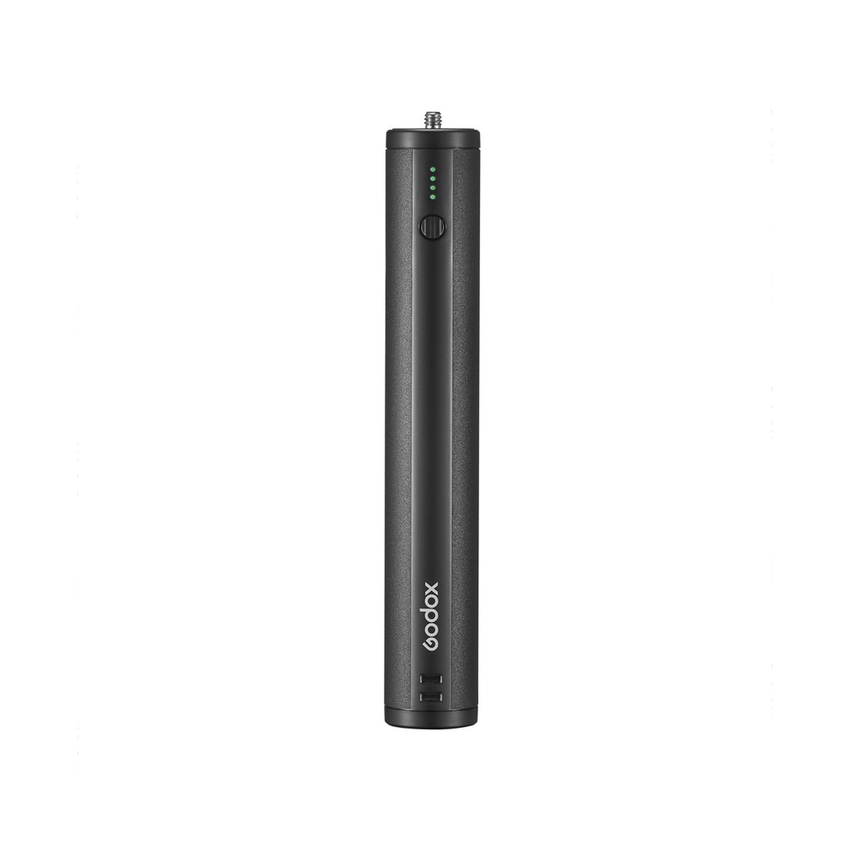 Godox 10000mAh Charging Grip BPC-01 - Godox Akku-Handgriff, Frontansicht mit Lade-LEDs und Logo.