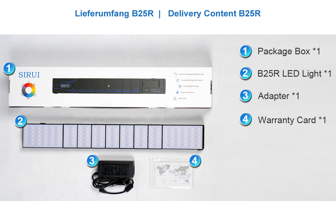 Sirui B25R LED Flächenleuchte Dragon-Serie + Halterung