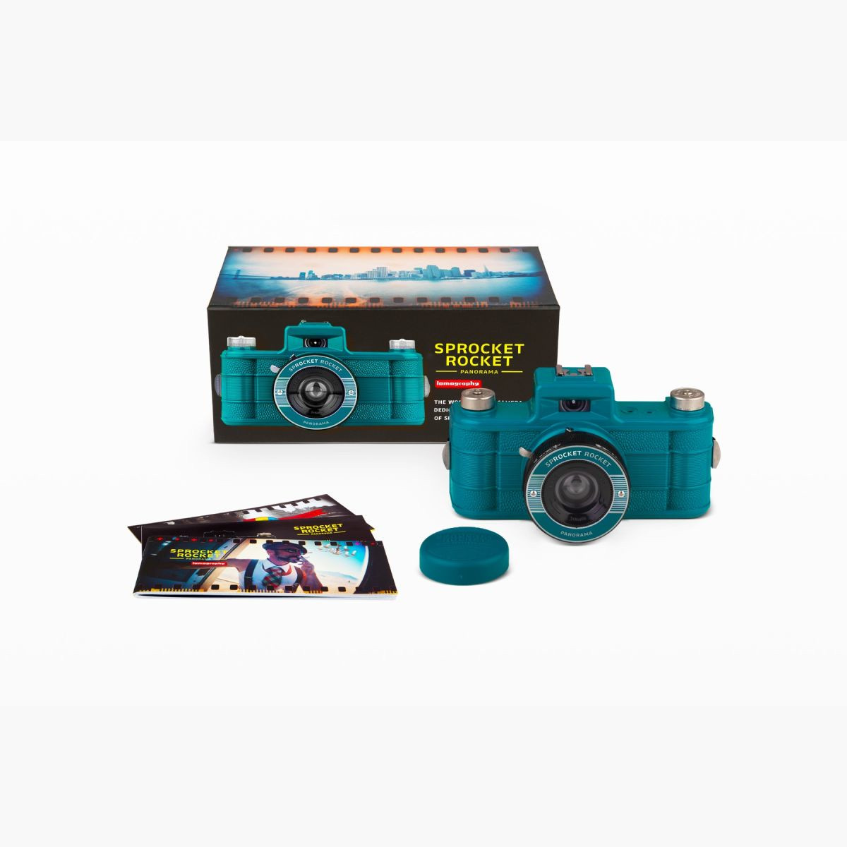Lomography Sprocket Rocket 35 mm Panorama Kamera Peacock
