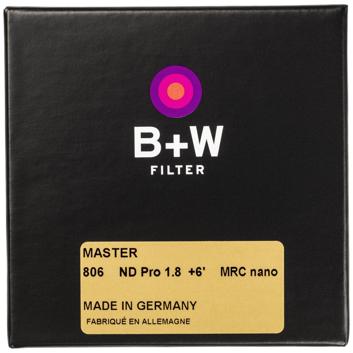 B+W Graufilter 46 mm ND 1,8 Master