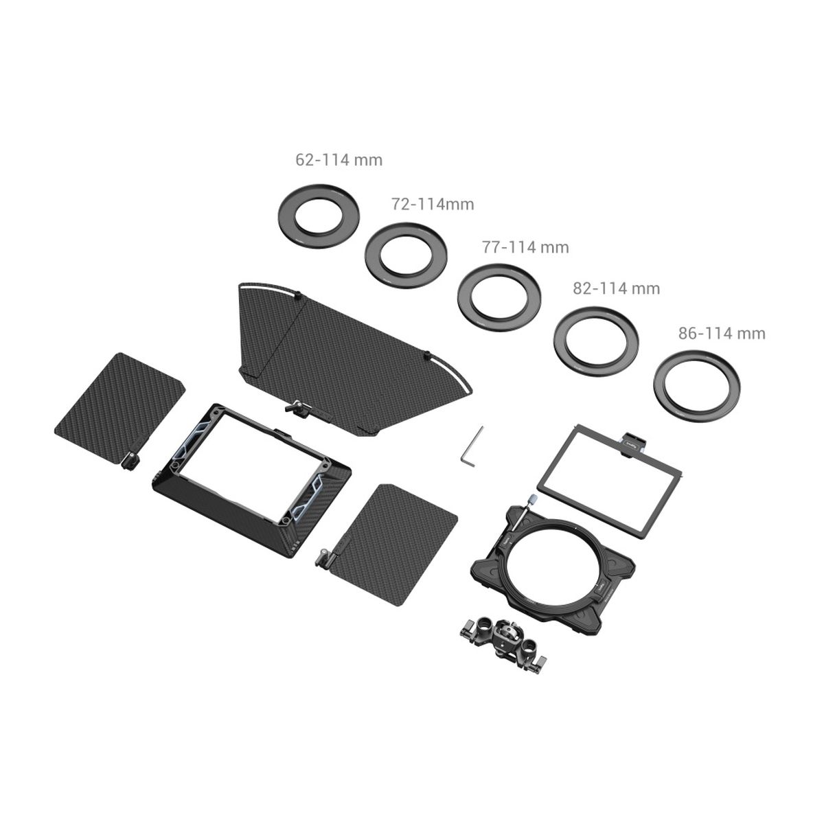 SmallRig 3641 Multifunktionale modulare Matte Box (Φ 114 mm) Basic Kit